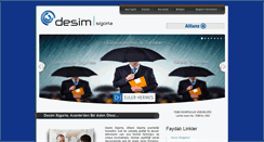 Desktop Screenshot of desimsigorta.com